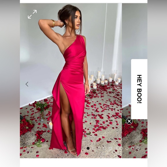 Ariel Maxi Dress in color red - Picture 1 of 2